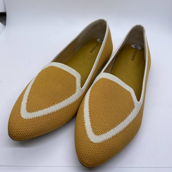 Birdies The Blackbird Mustard Knit Loafer Sz 5 - Picture 4 of 9